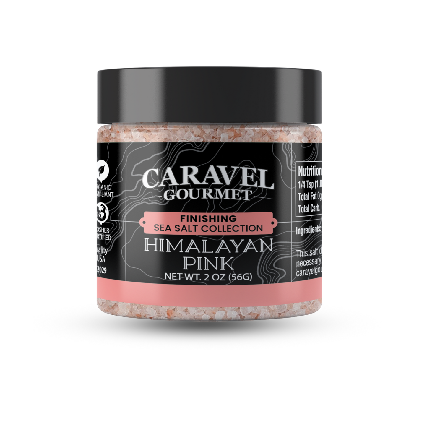 Himalayan Pink Salt - Chef Jar from Caravel Gourmet, perfect for enhancing culinary flavors.