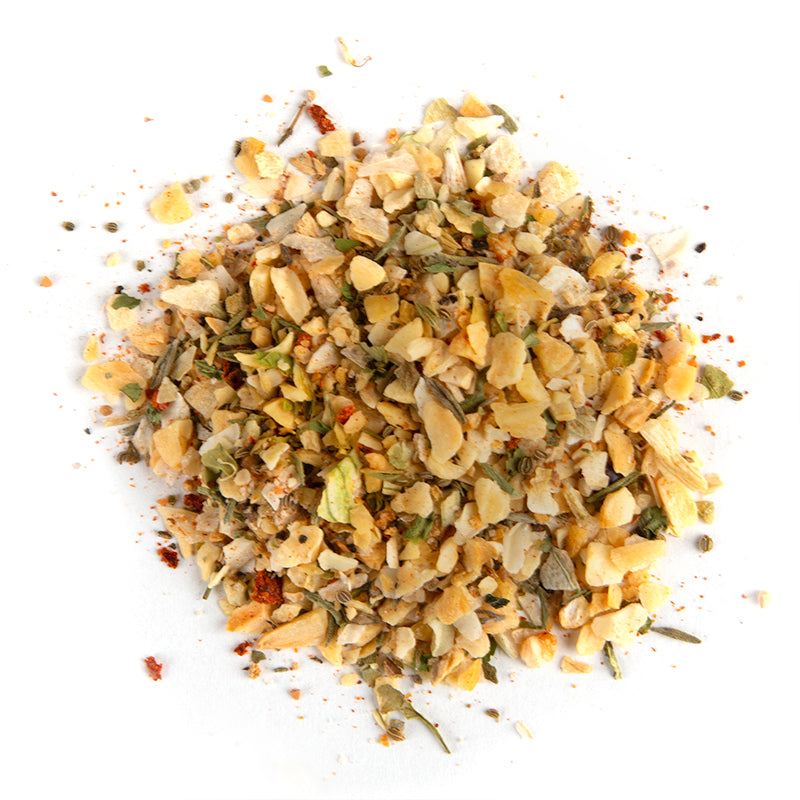 ALL-PURPOSE SEASONING - 10 lb bag / box each, a blend of savory herbs and spices for enhancing any dish.