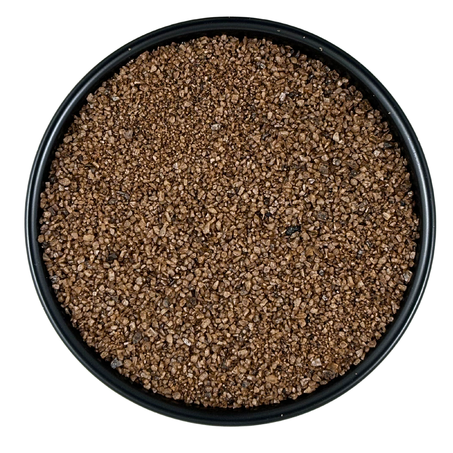 Smoked Cherrywood Sea Salt - Chef Pinch Jar - Case Pack - 8 units in a black dish.