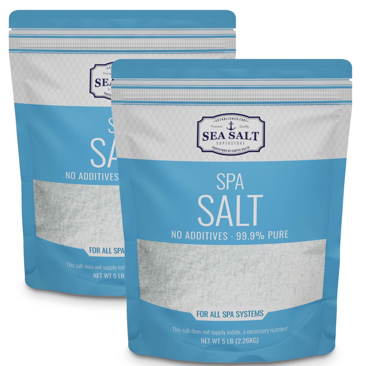 Spa Sea Salt 10 lb Pouch - ultra-pure salt for hot tubs and all salt water spa systems.