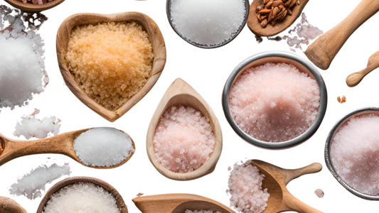 What Are the Different Types of Salt? A Complete Guide - various salts in wooden bowls and spoons.
