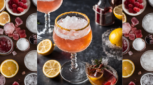 Salt in Cocktails: A Guide to Salted Rims and Flavoring with a beautifully garnished cocktail and fresh ingredients.
