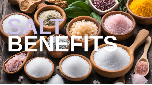 The Health Benefits of Using Sea Salt vs. Table Salt in various bowls of salt and spices.