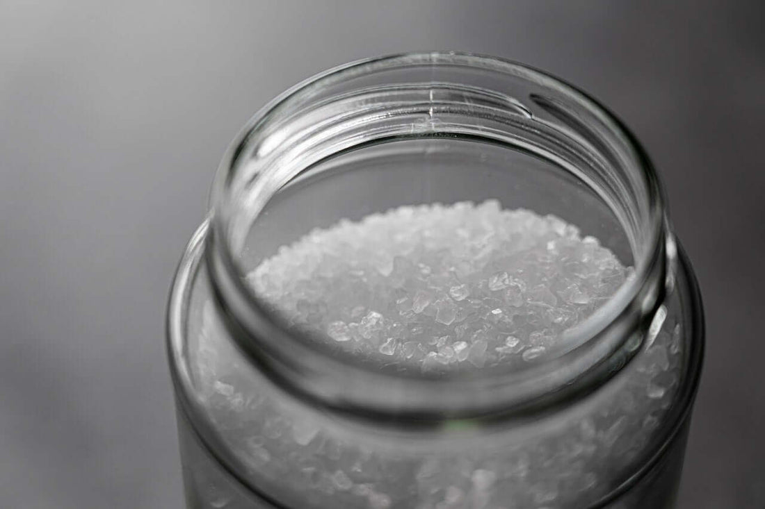 Stay Salty: Understanding Coarse Salt vs. Fine Salt in a jar of coarse salt.