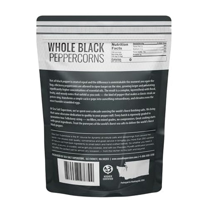 Coarse Sea Salt & Whole Black Peppercorn Grinder Refill Combo - 22 oz