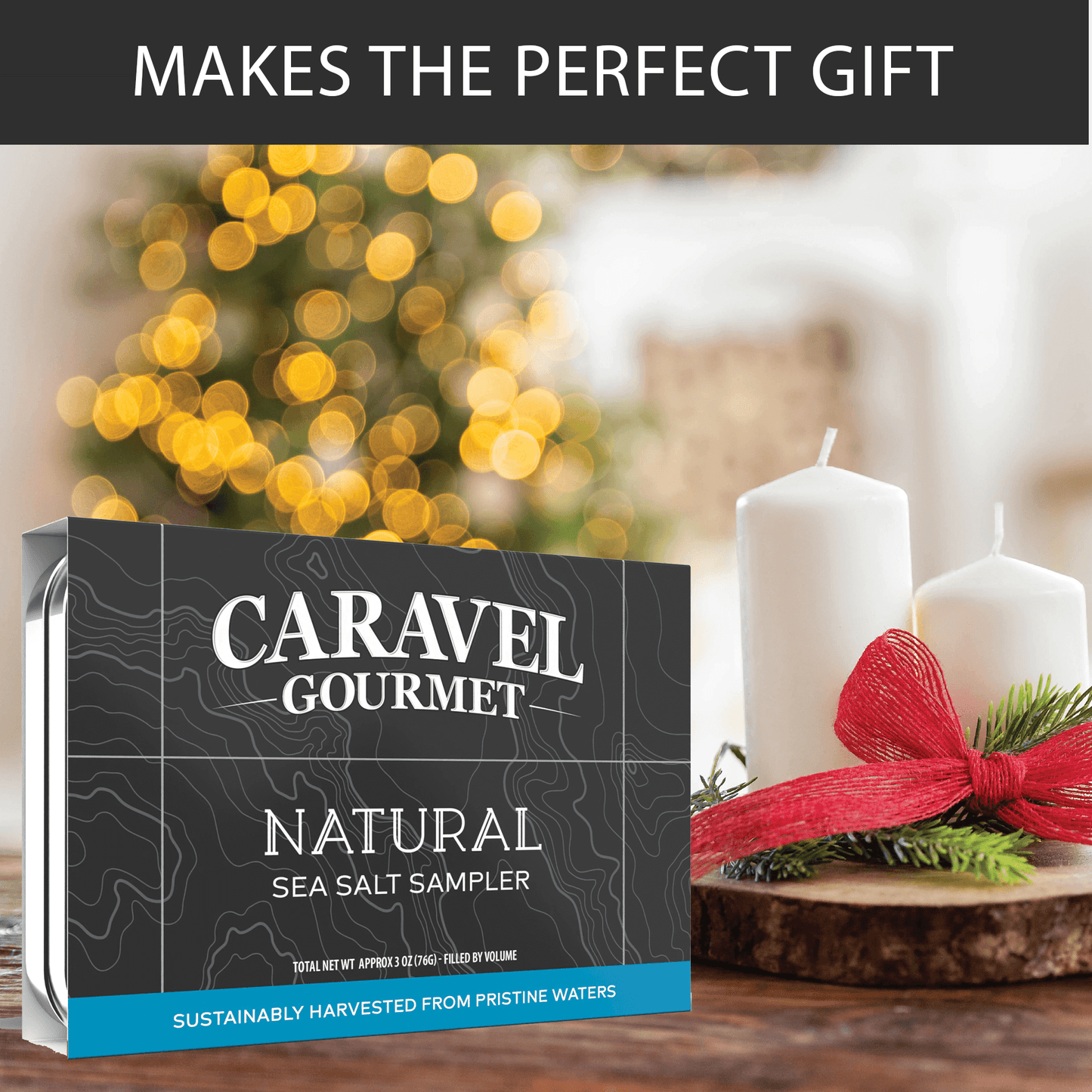 Natural Salt Sampler, Caravel Gourmet (Case of 12)