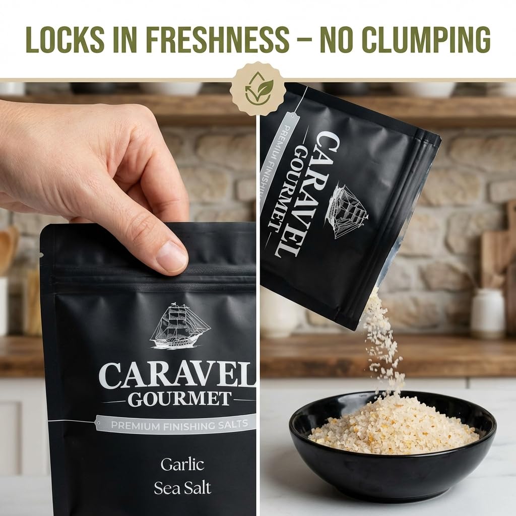 Garlic Sea Salt - 14 oz Pouch