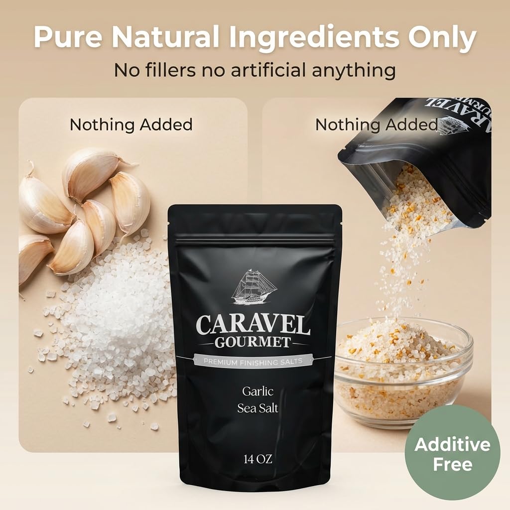 Garlic Sea Salt - 14 oz Pouch