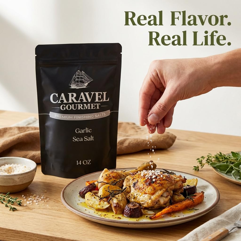Garlic Sea Salt - 14 oz Pouch