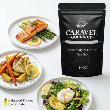 Rosemary & Lemon Sea Salt - 14 oz Pouch