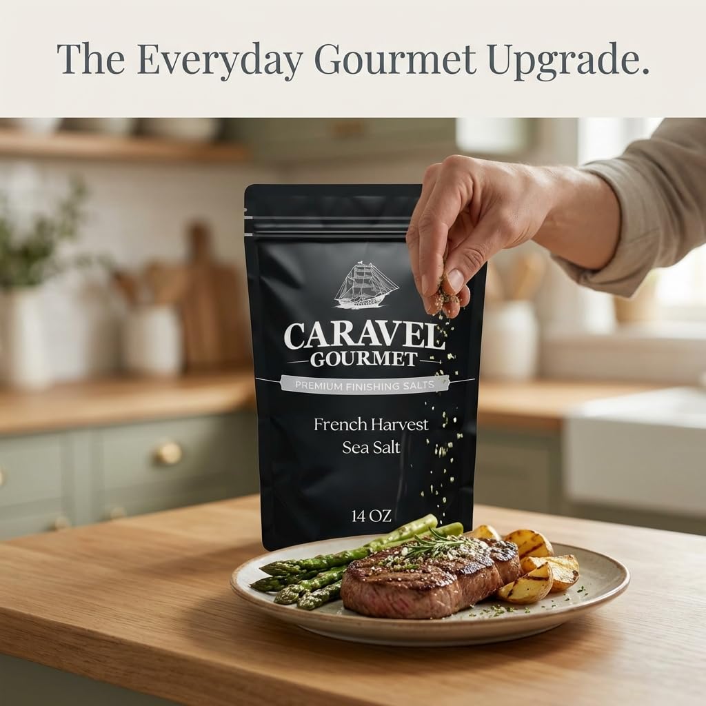 Caravel Gourmet French Harvest Sea Salt - 14 oz Pouch, photo 4