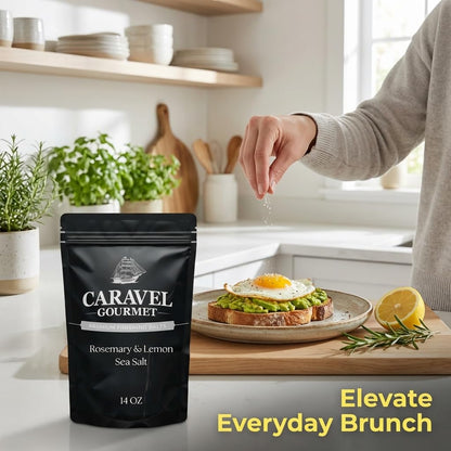 Rosemary & Lemon Sea Salt - 14 oz Pouch