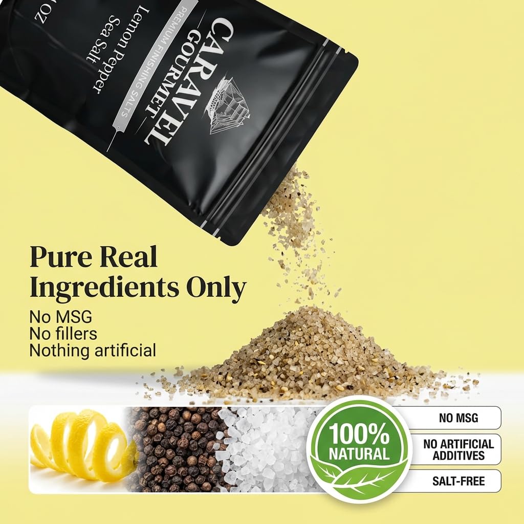 Lemon Pepper Sea Salt - 14 oz Pouch