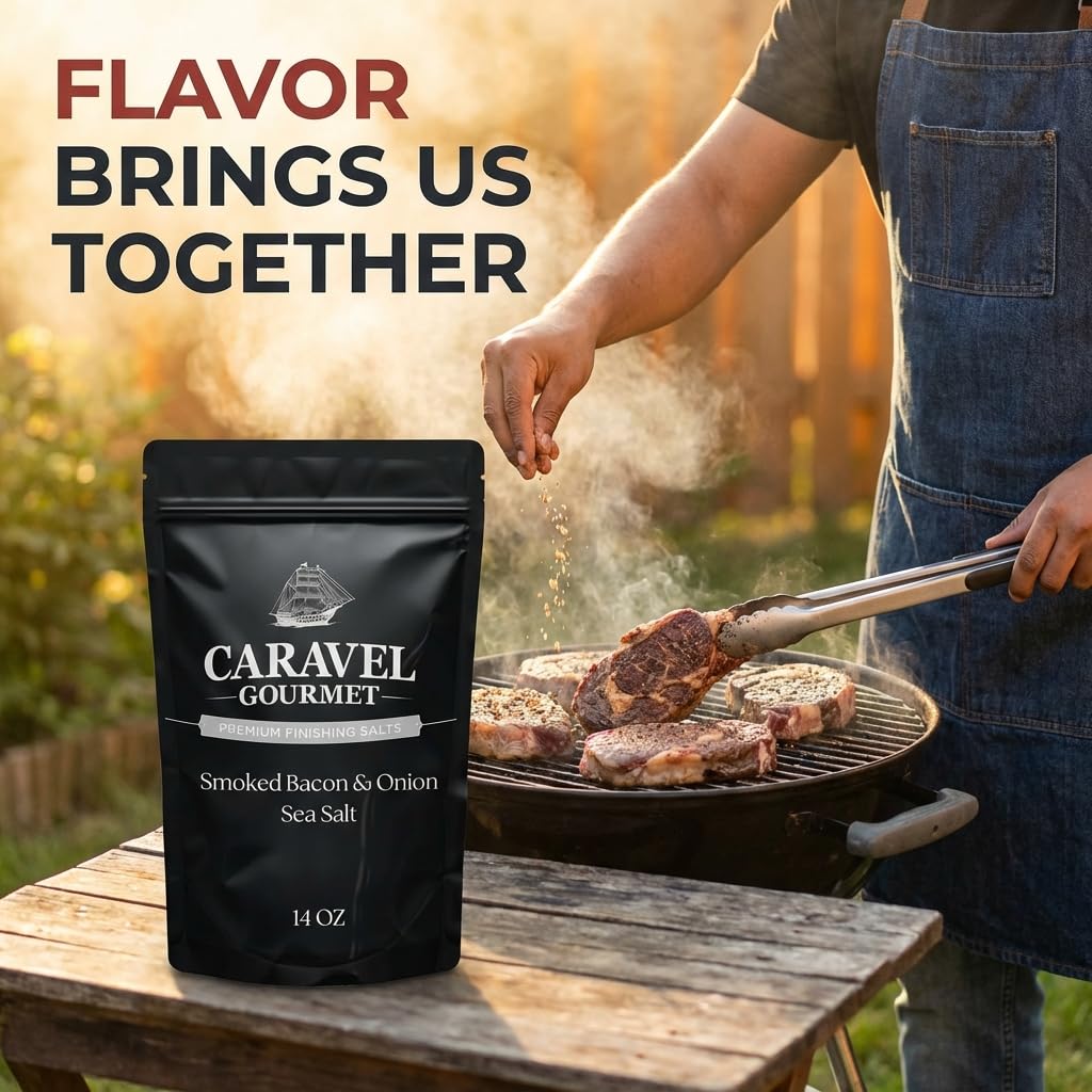 Smoked Bacon & Onion Sea Salt - 14 oz Pouch