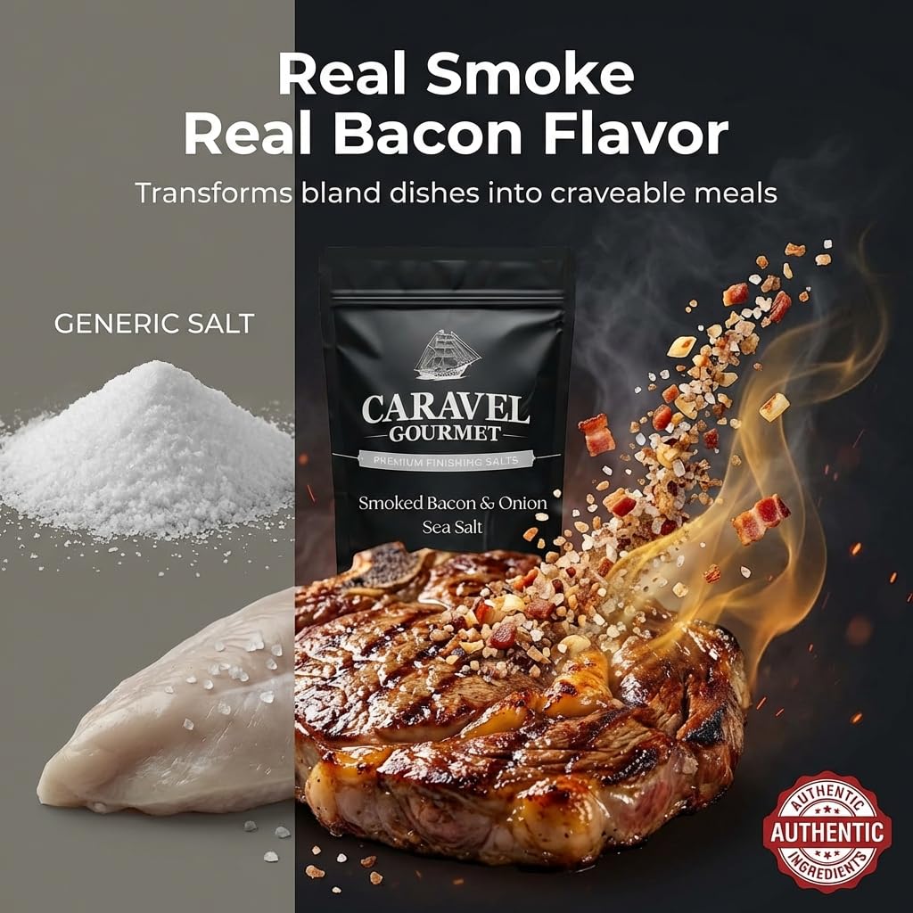 Smoked Bacon & Onion Sea Salt - 14 oz Pouch