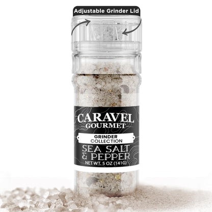 Salt & Pepper Sea Salt - 5 oz Grinder