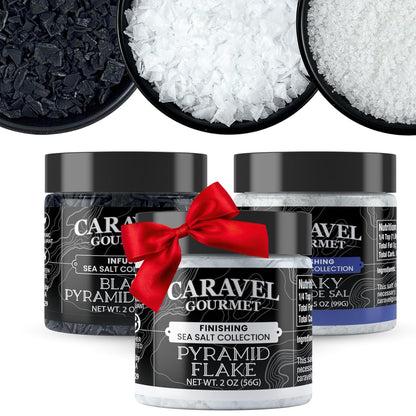 Flaky Sea Salt Gift Set - Fleur de Sel & Pyramid Flakes (3-Pack)