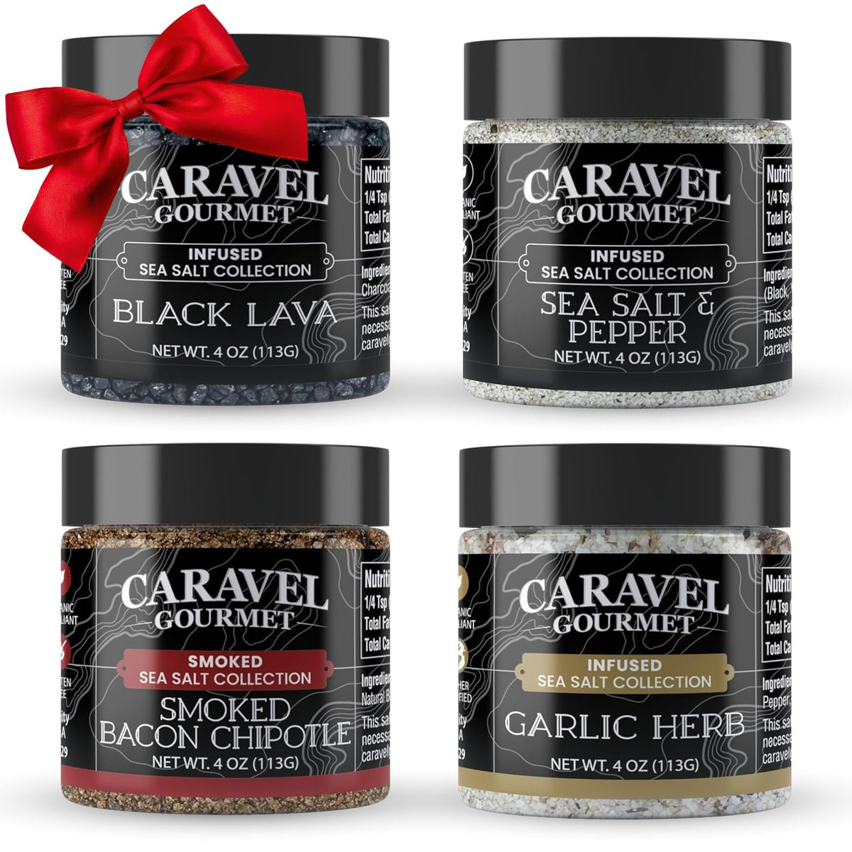 Infused Sea Salt Mega Sampler - 4 oz Jar 4-Pack