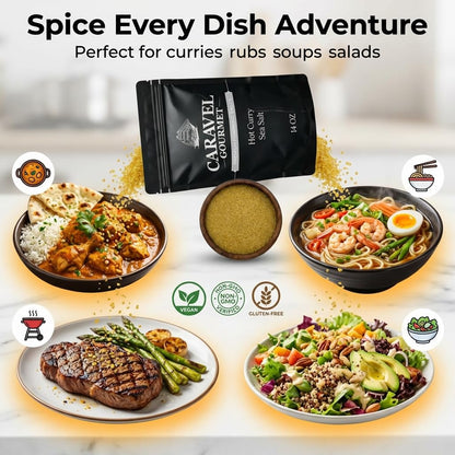 Hot Curry Sea Salt - 14 oz Pouch