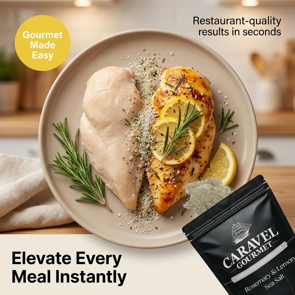 Rosemary & Lemon Sea Salt - 14 oz Pouch