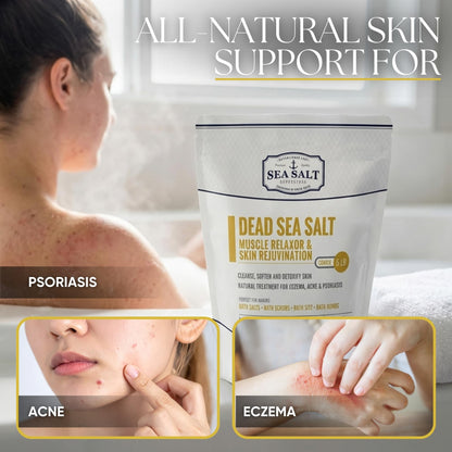 Dead Sea Bath Salt, Coarse - 5 lb Bag 2-Pack
