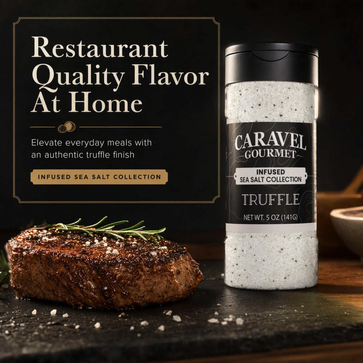 Truffle Sea Salt - Shaker - Case Pack - 8 units, product detail image 5