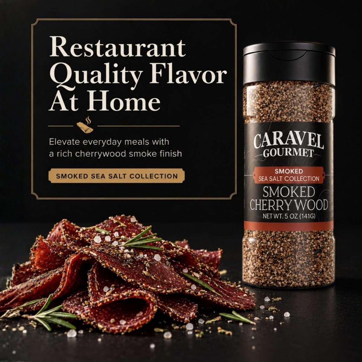 Smoked Cherrywood Sea Salt - Shaker - Case Pack - 8 units, product detail image 5