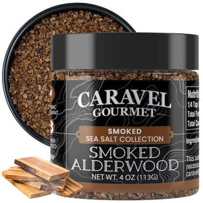 Smoked Alderwood Sea Salt - 4 oz Chef Jar