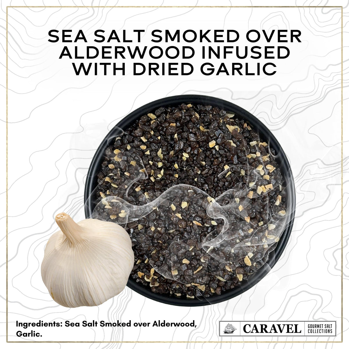 Smoked Garlic Sea Salt - 4 oz Chef Jar