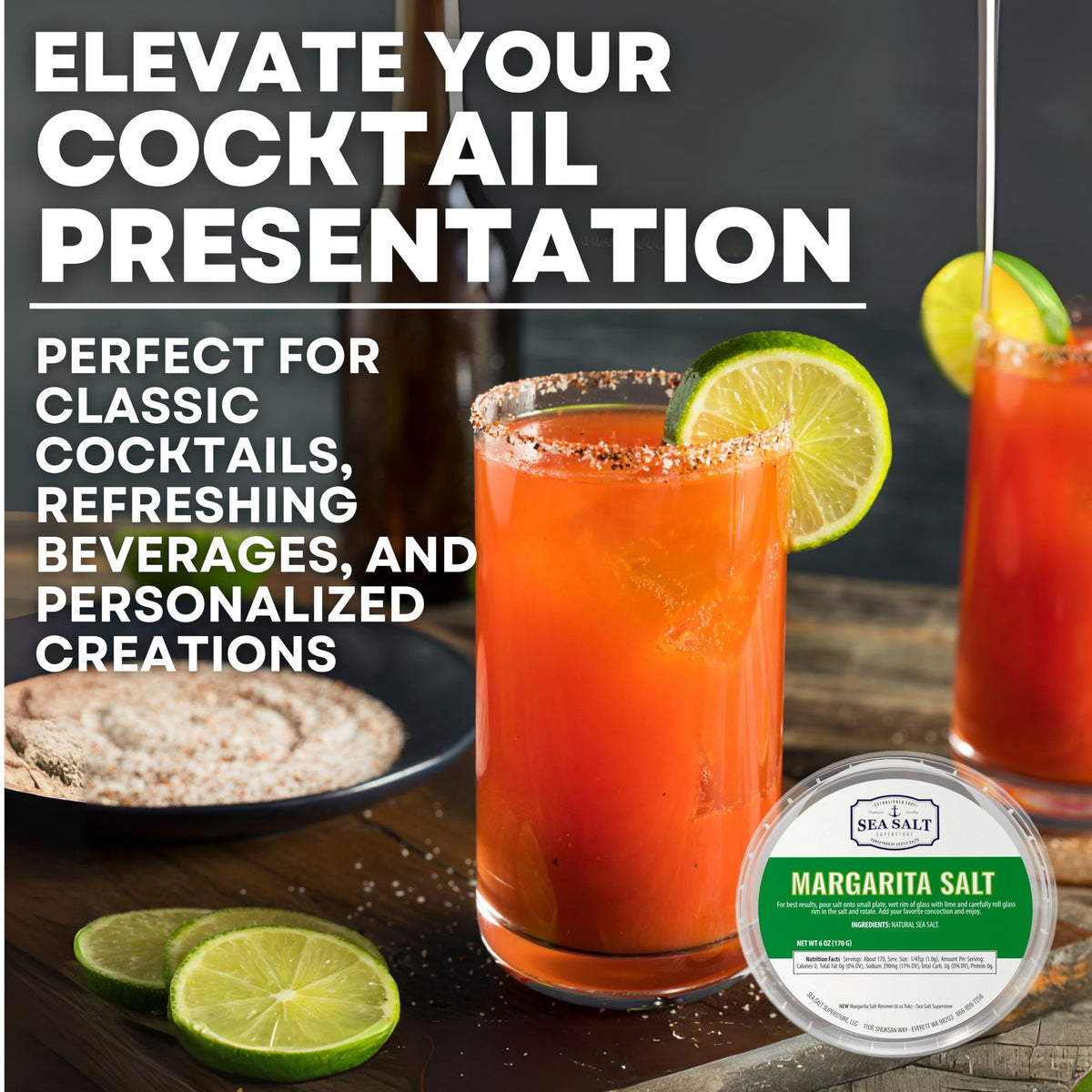 Margarita Sea Salt - 6 oz Tub, product detail image 4