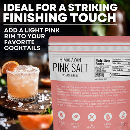 Pink Himalayan Salt, Coarse Grain Grinder Refill, 14 oz pouch - image 4