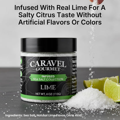 Lime Sea Salt - 4 oz Chef Jar