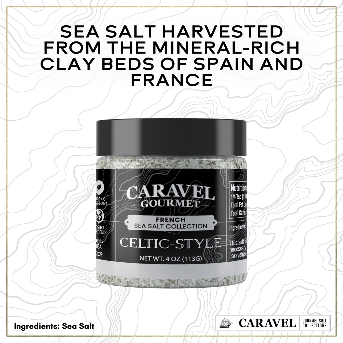 Natural Sea Salt Mega Sampler - 4 oz Jar 4-Pack