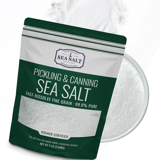 Pickling and Canning Sea Salt - 5 lb Bag, package front view