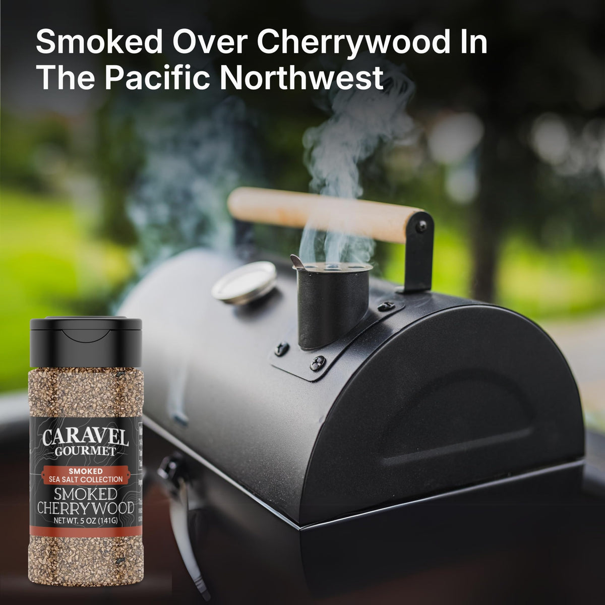 Smoked Cherrywood Sea Salt - 5 oz Shaker