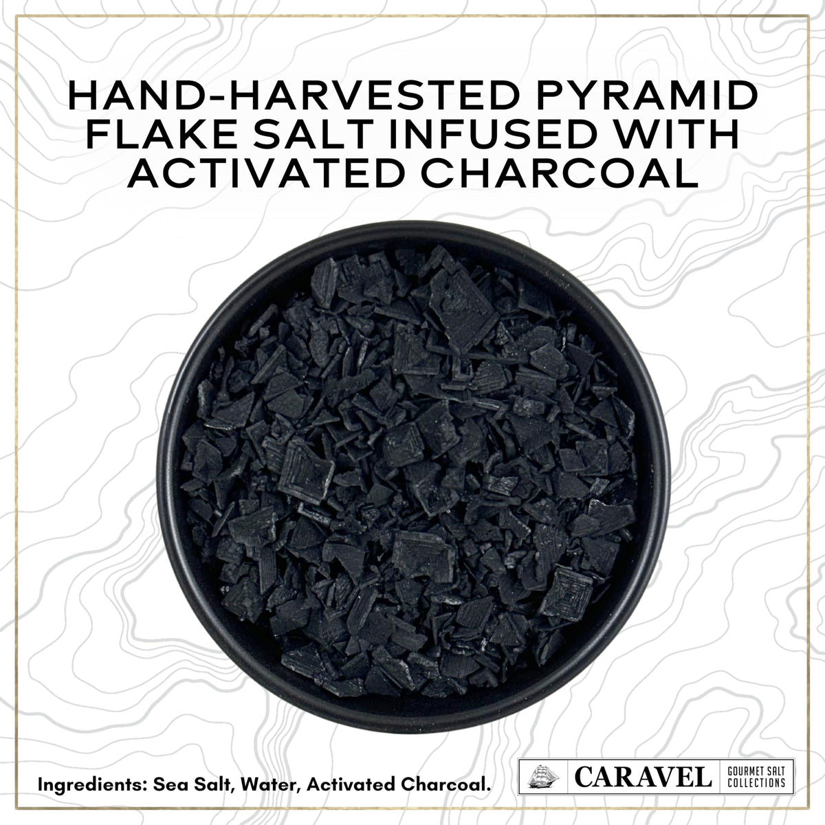 Black Pyramid Flake Sea Salt - 2 oz Chef Jar