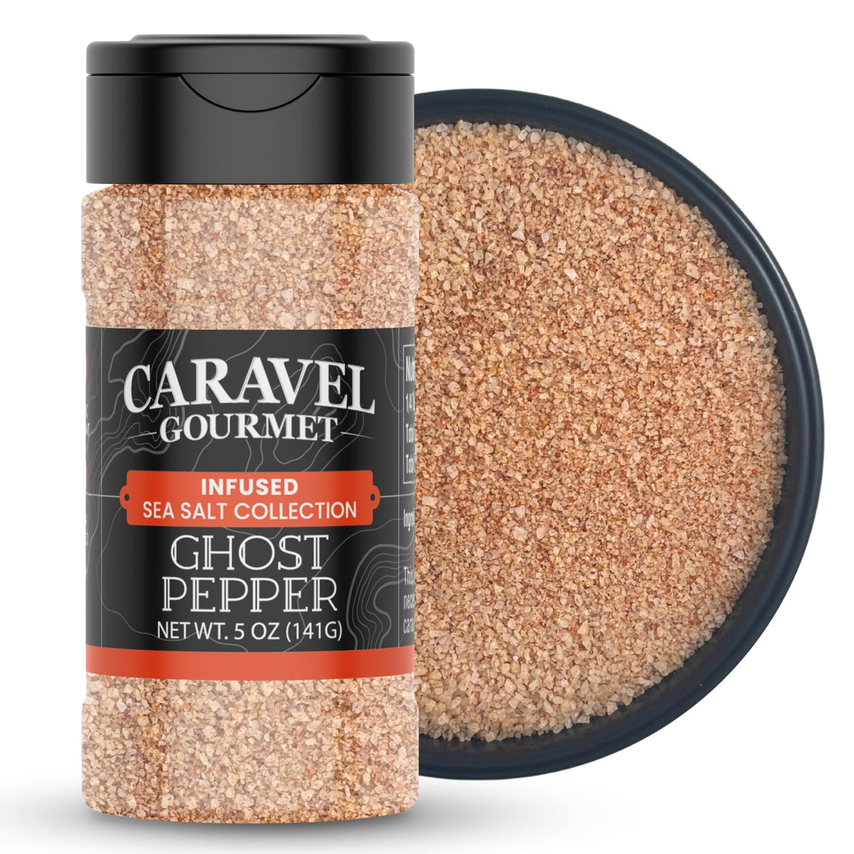 Ghost Pepper Sea Salt - 5 oz Shaker