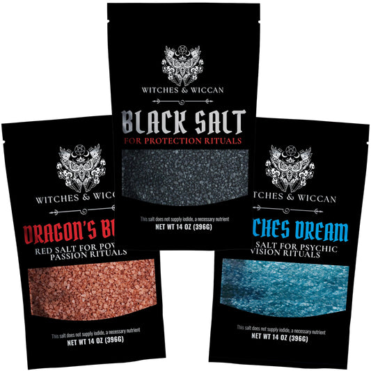 Ritual Salt Set - Red, Blue & Black (3 x 14 oz)