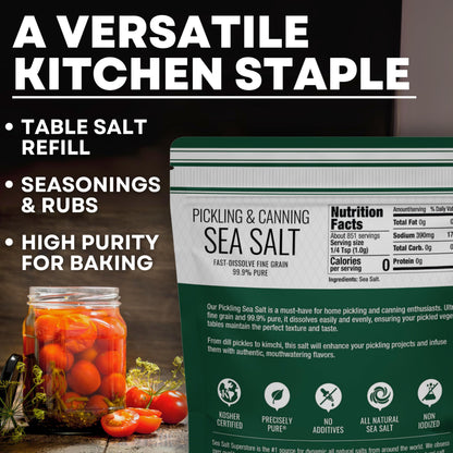 Pickling and Canning Sea Salt - 30 oz Pouch, product detail image 4