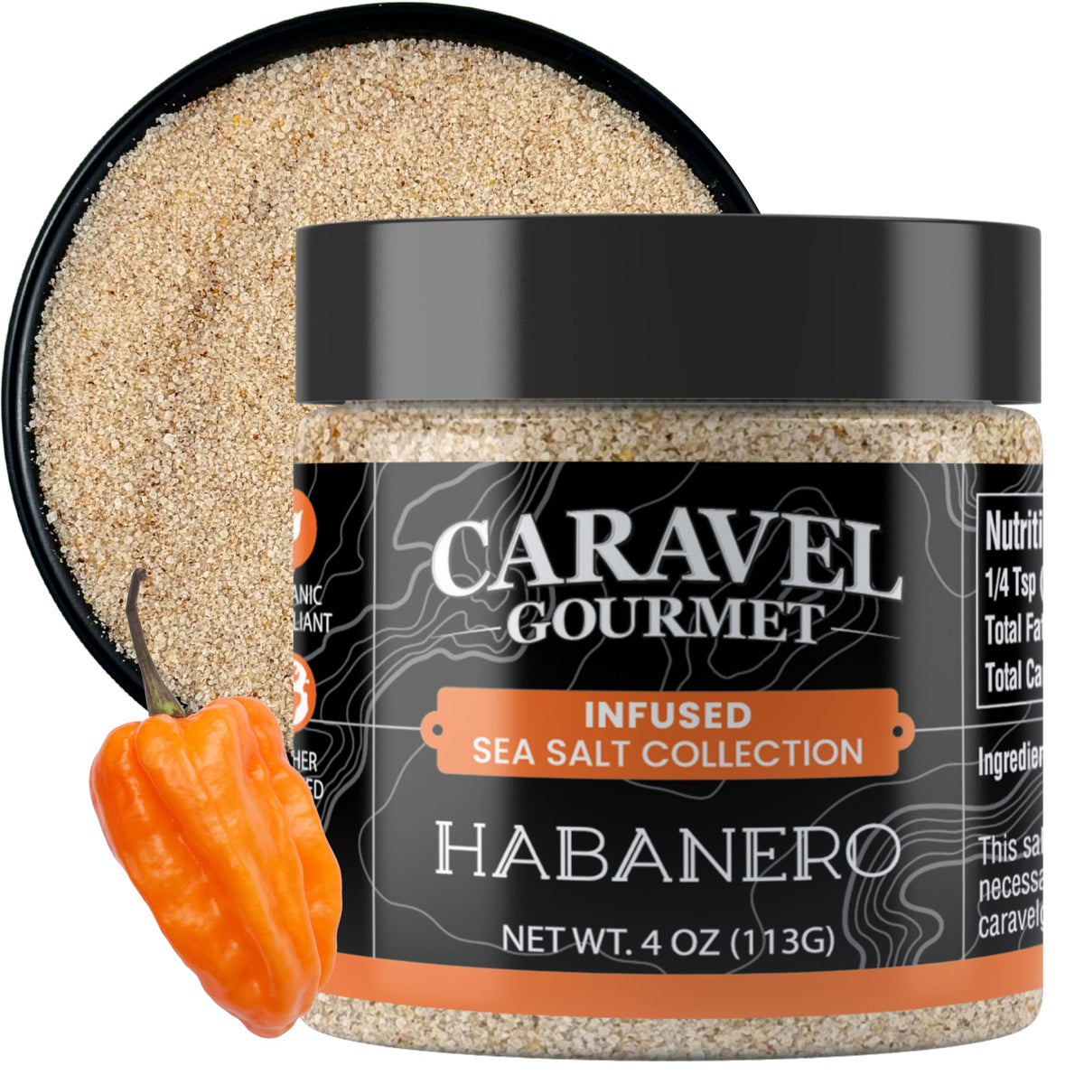 Habanero Sea Salt - 4 oz Chef Jar