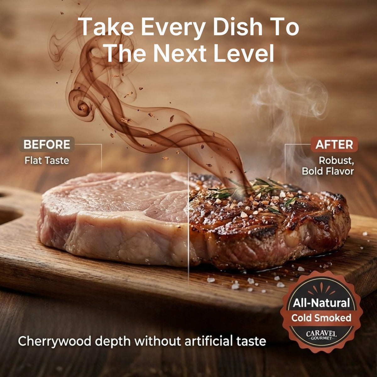 Smoked Cherrywood Sea Salt - 5 oz Shaker