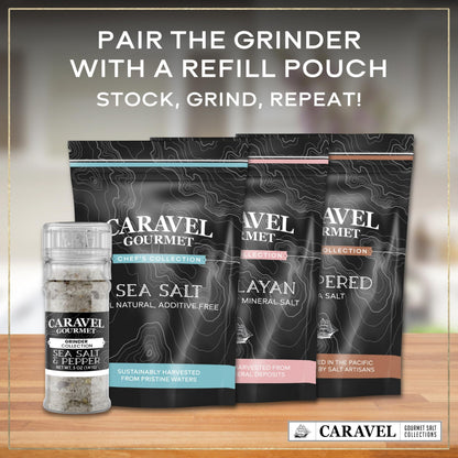 Salt & Pepper Sea Salt - 5 oz Grinder