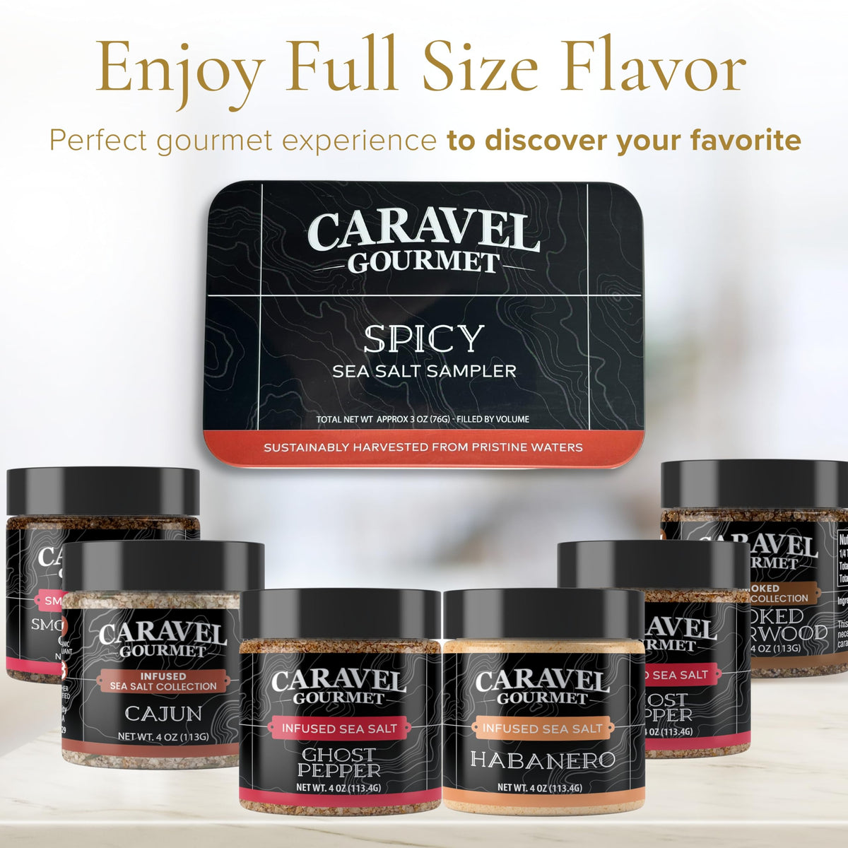 Spicy Sea Salt Sampler - 6 Flavors