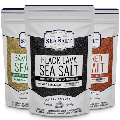Hawaiian Sea Salt 14 oz 3-Pack