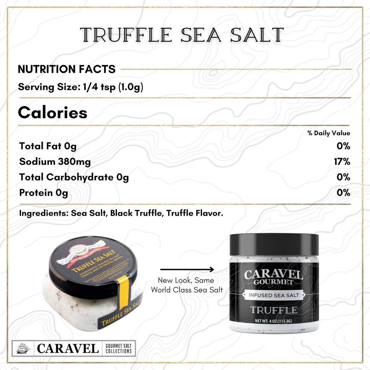 Truffle Sea Salt - 4 oz Chef Jar 3-Pack