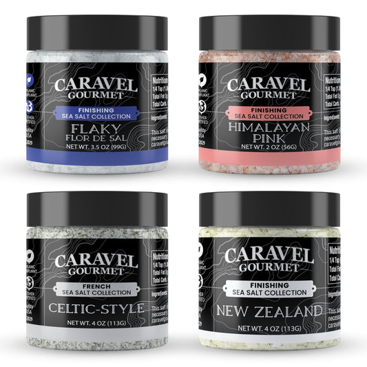 Natural Sea Salt Mega Sampler - 4 oz Jar 4-Pack