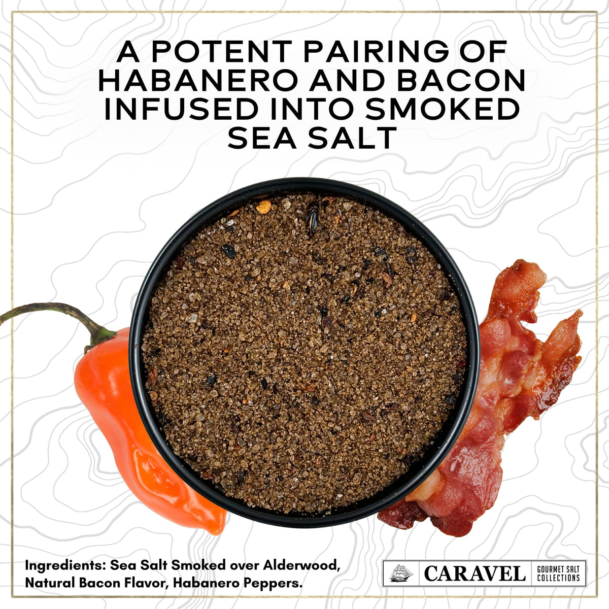 Smoked Bacon Chipotle Sea Salt - 5 oz Shaker