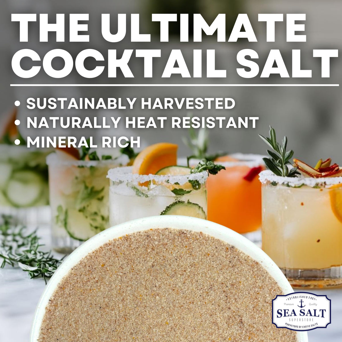 Spicy Margarita Sea Salt - 6 oz Tub, product detail image 2