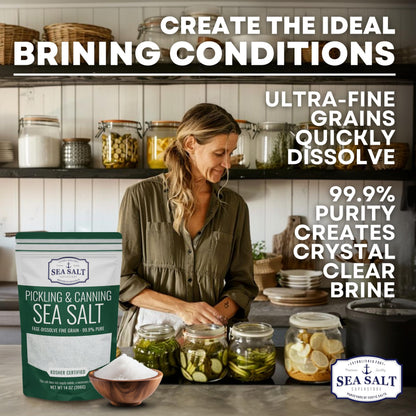 Pickling and Canning Sea Salt - 16 oz Shaker, product detail image 3