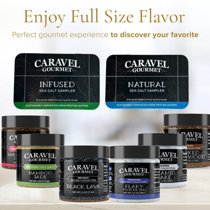 Infused & Natural Sea Salt Sampler - 12 Flavors